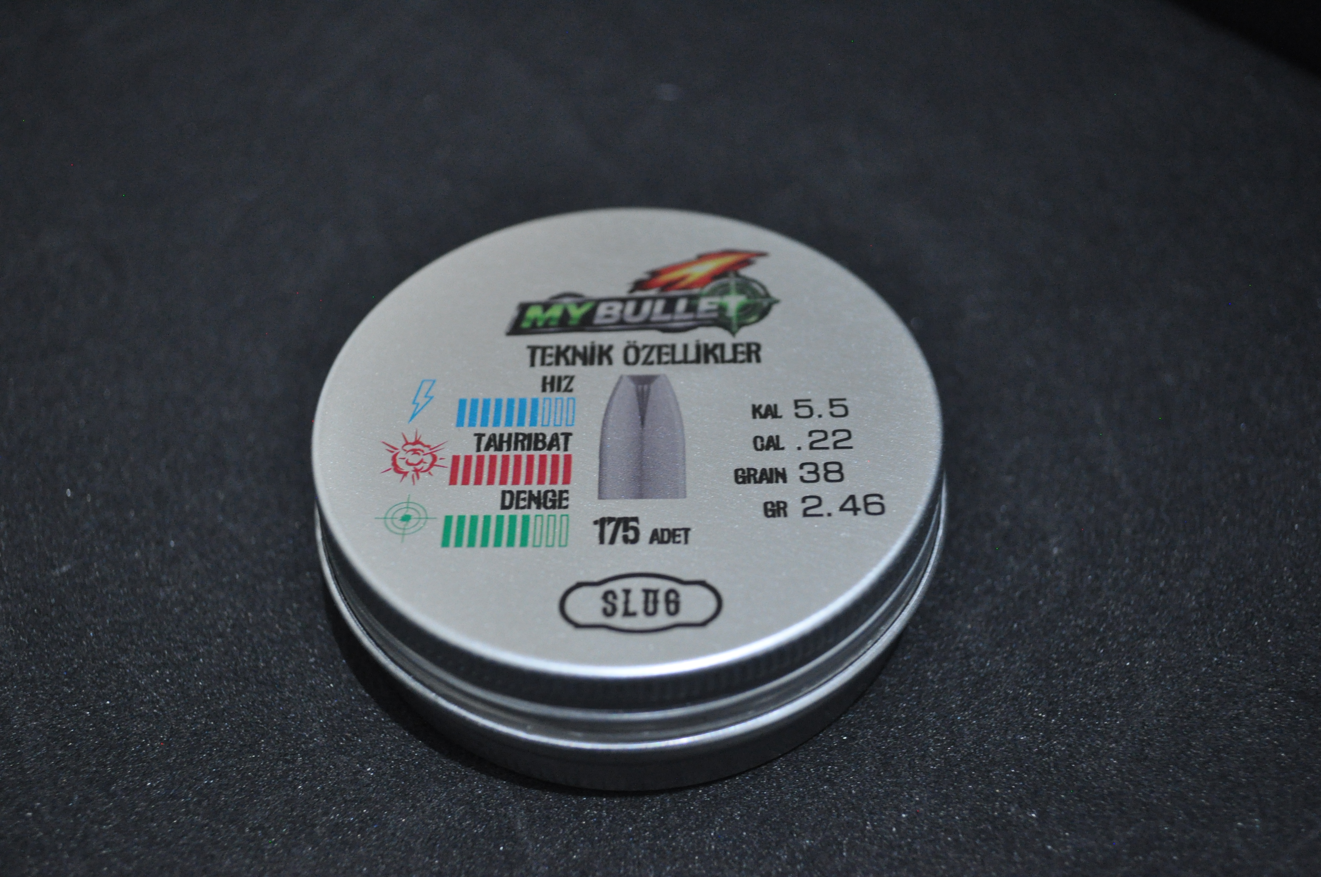 My Bullet 5.5mm 38 Grain Havalı Tüfek Saçması Pelleti